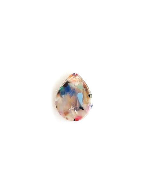 Pendentif goutte acétate - 29x23 mm