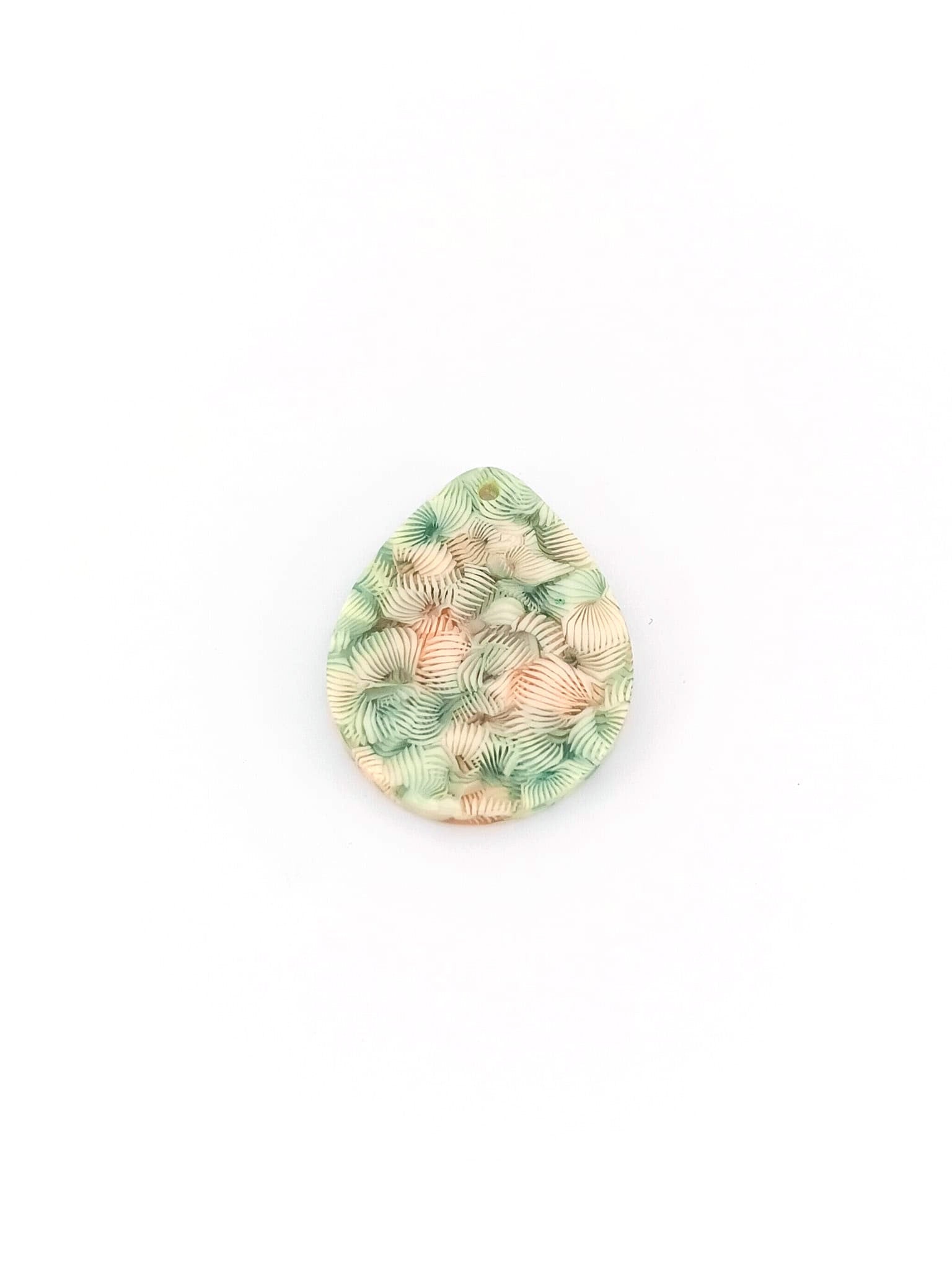 Pendentif goutte acétate - 29x23 mm