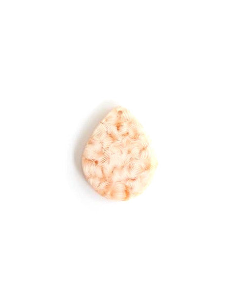 Pendentif goutte acétate - 29x23 mm