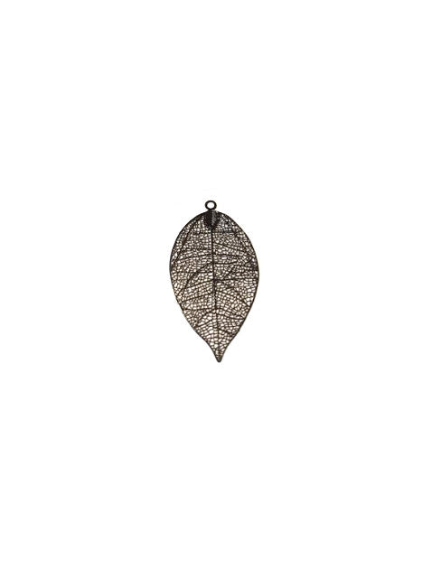 Estampe filigrane feuille - 49x26 mm