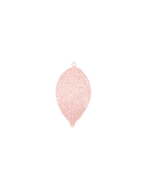 Estampe filigrane feuille - 49x26 mm