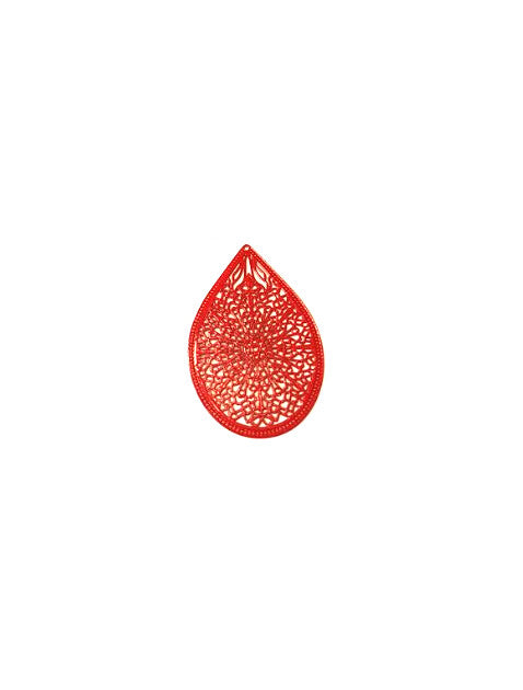 Estampe filigrane goutte - 48x32 mm