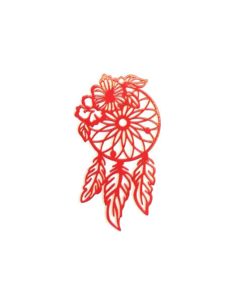 Estampe filigrane attrape-rêves - 45x25 mm