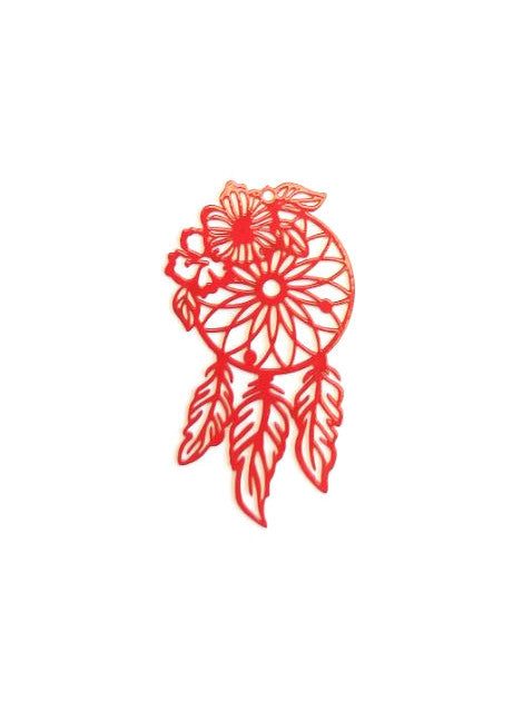 Estampe filigrane attrape-rêves - 45x25 mm
