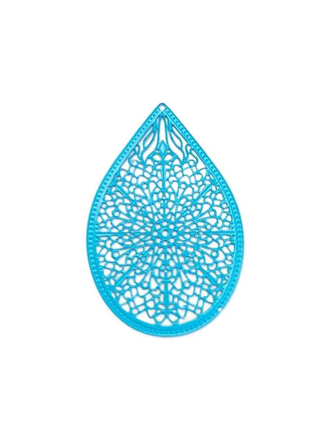 Estampe filigrane goutte - 48x32 mm