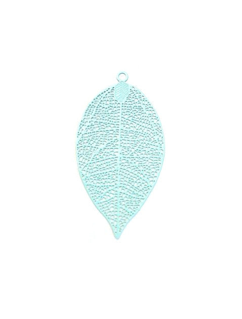 Estampe filigrane feuille - 49x26 mm