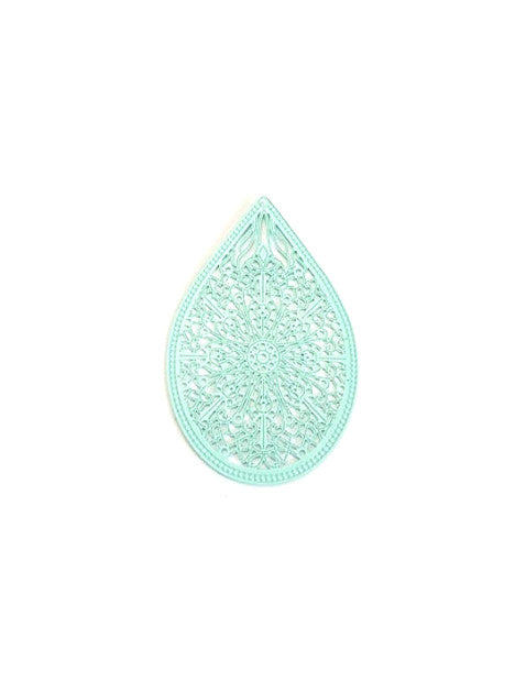 Estampe filigrane goutte - 48x32 mm