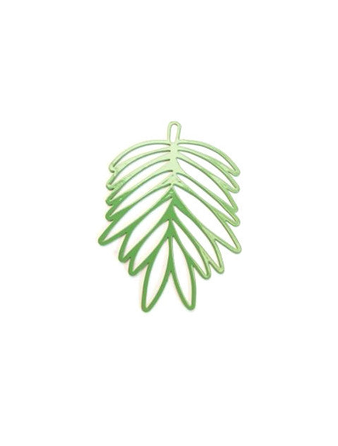 Estampe filigrane feuille - 38x28 mm