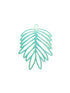 perlesetcreationbijoux - estampe filigrane feuille turquoise