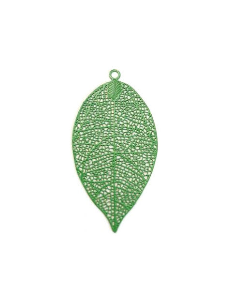 Estampe filigrane feuille - 49x26 mm