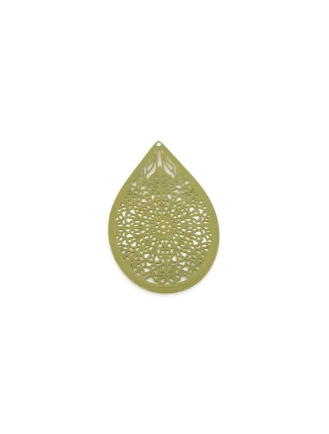 Estampe filigrane goutte - 48x32 mm