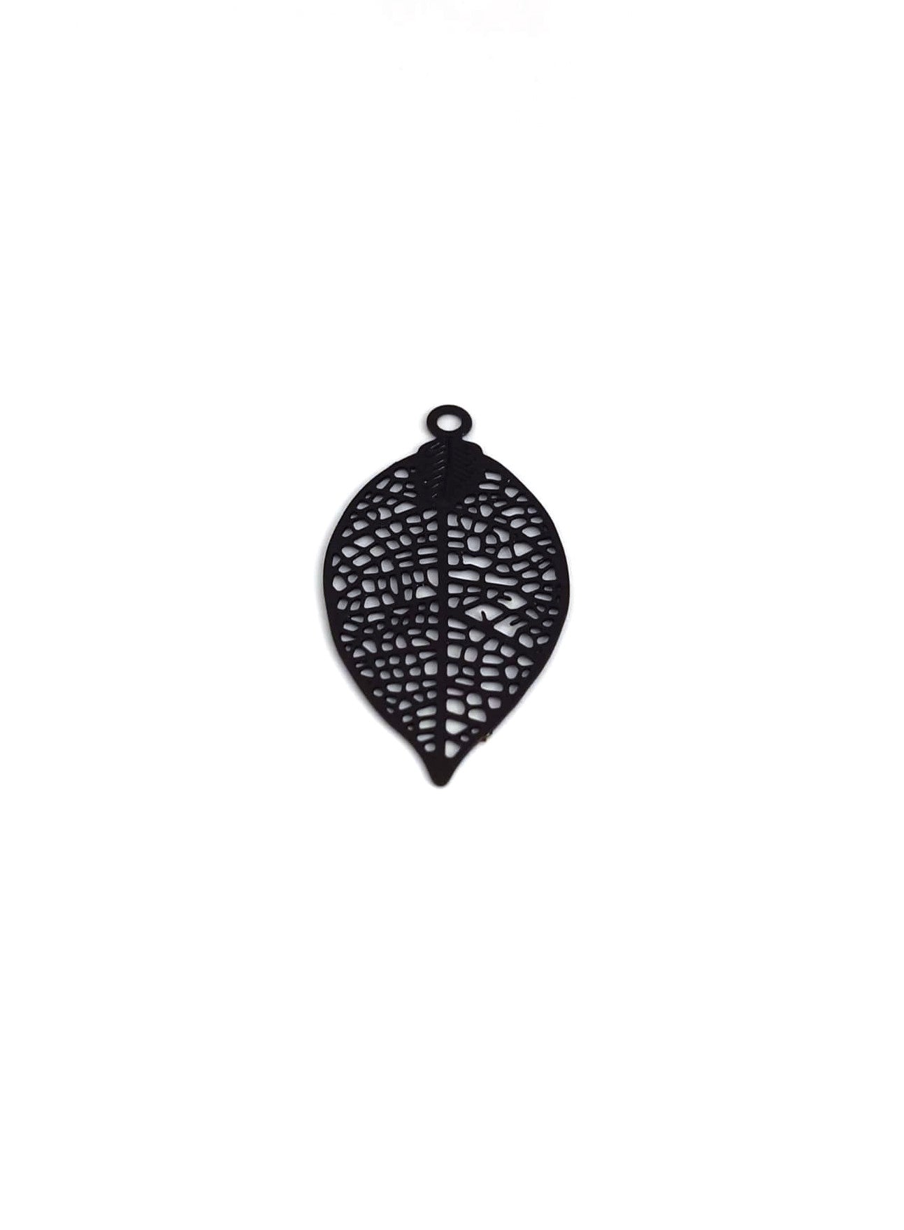 Estampe filigrane feuille - 28x15 mm