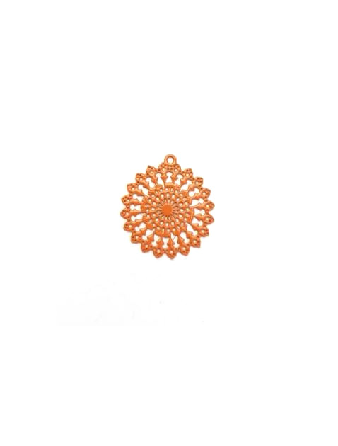 Breloque filigrane rosace - 22x20 mm
