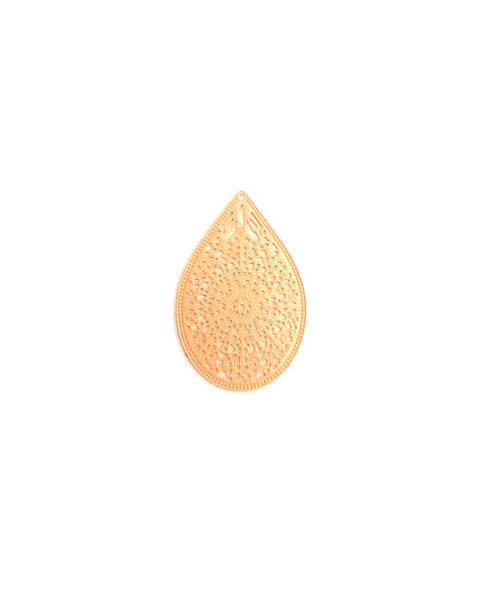 Estampe filigrane goutte - 35x23 mm