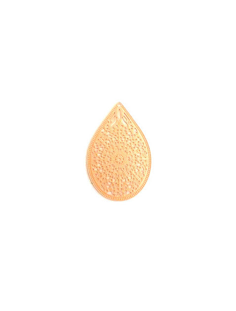 Estampe filigrane goutte - 35x23 mm