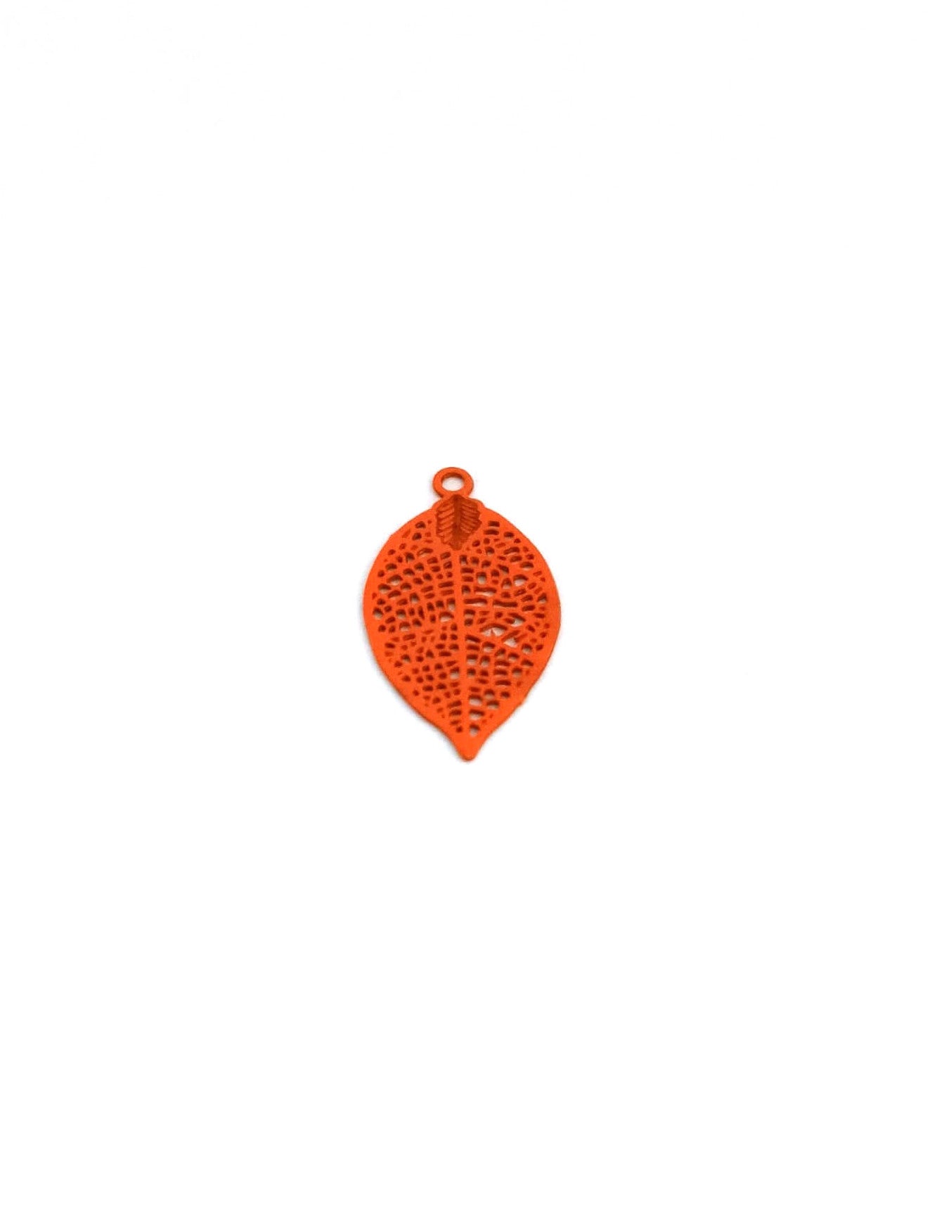 Breloque filigrane feuille - 19x10 mm