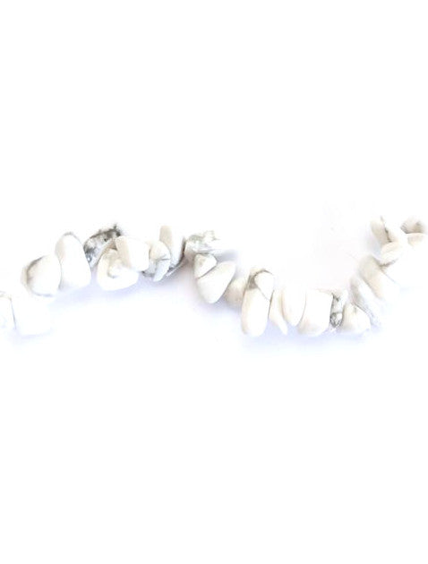 Perles chips en howlite naturelle - 4-10 mm