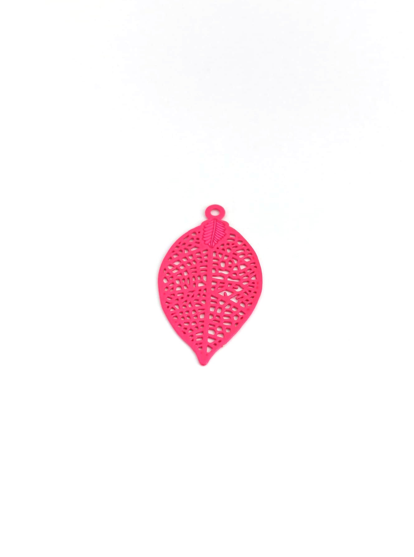 Estampe filigrane feuille - 28x15 mm