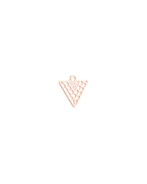 Breloque filigrane triangle - 12x10 mm