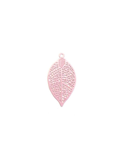 Estampe filigrane feuille - 28x15 mm