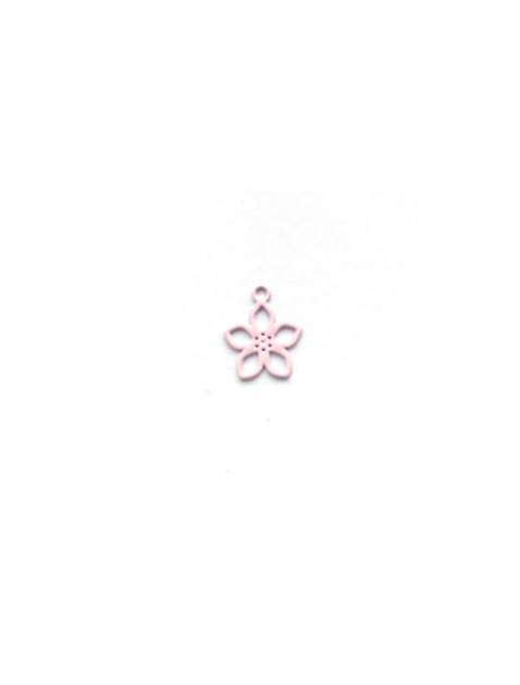 Breloque filigrane fleur - 9x7 mm