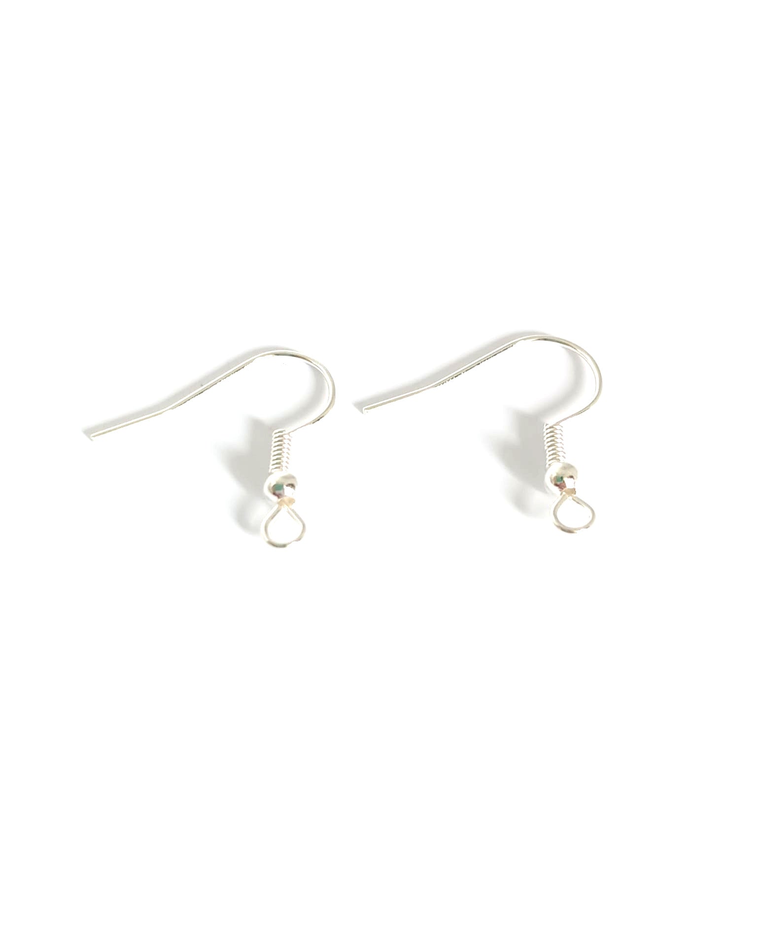Crochets d'oreilles boules argentés 20 mm - x10 paires