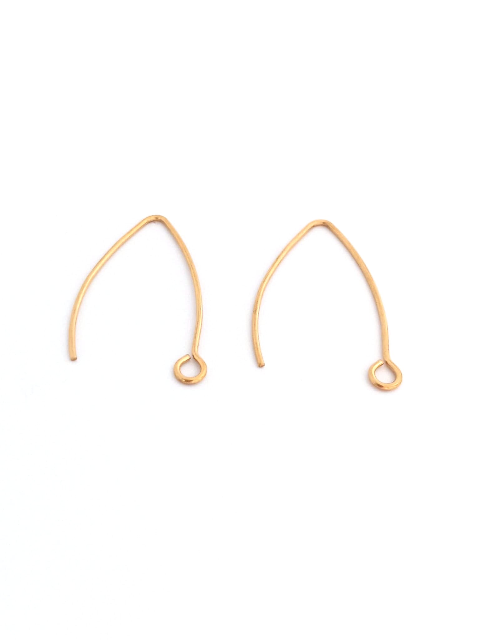 Crochets d'oreilles acier inox 304 - 25x15 mm x1 paire