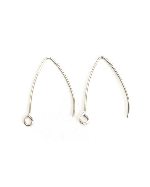 perlesetcreationbijoux-crochets-doreilles-31x20mm-acier inoxydable-argente