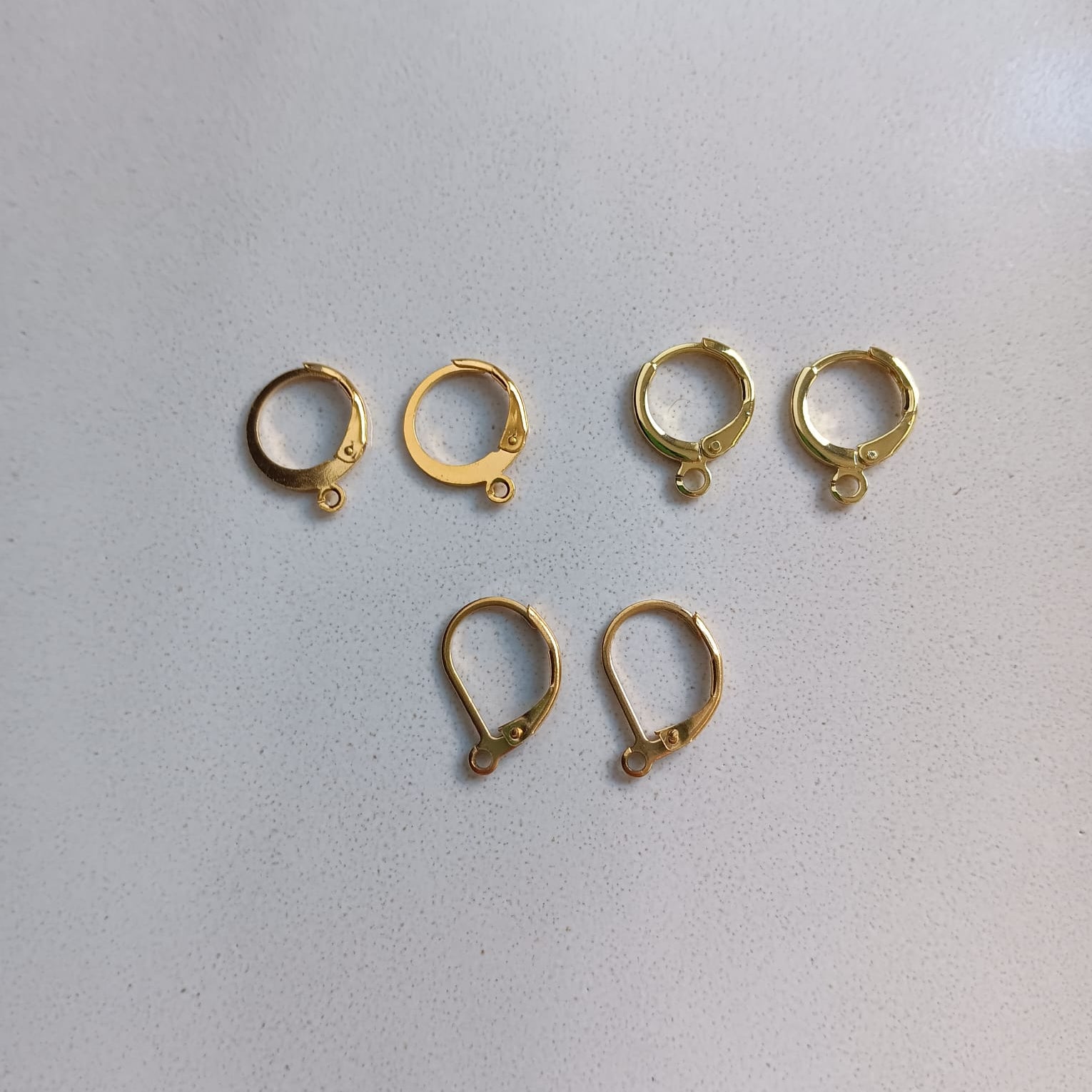 perlesetcreationbijoux - différents types de supports boucles d'oreilles dormeuses en acier inoxydable doré