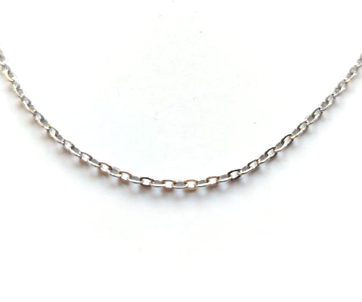 Collier maille ovale acier inox argenté 304 - 50 cm