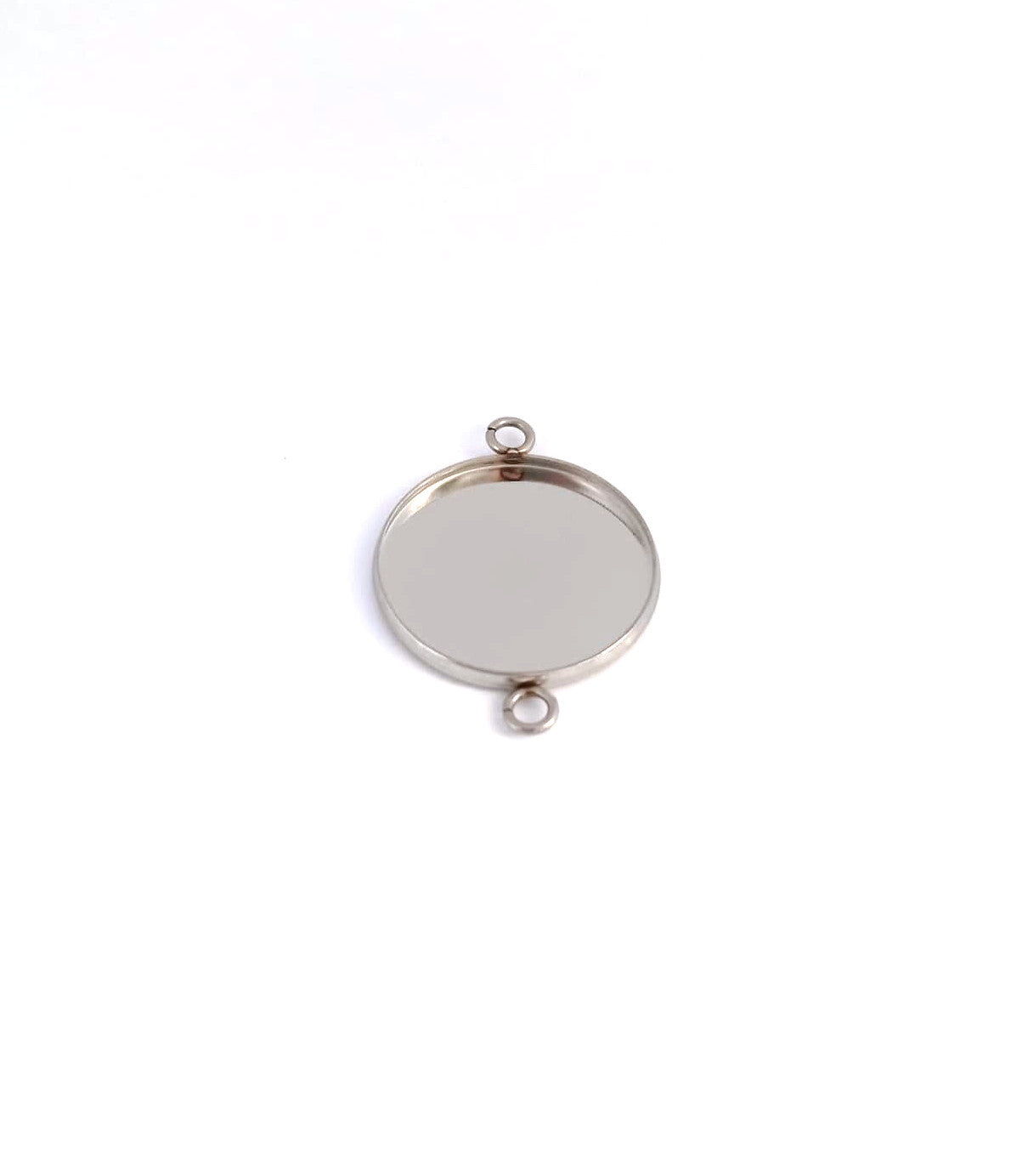 Intercalaire pour cabochon acier inox argenté 304 - 20 mm