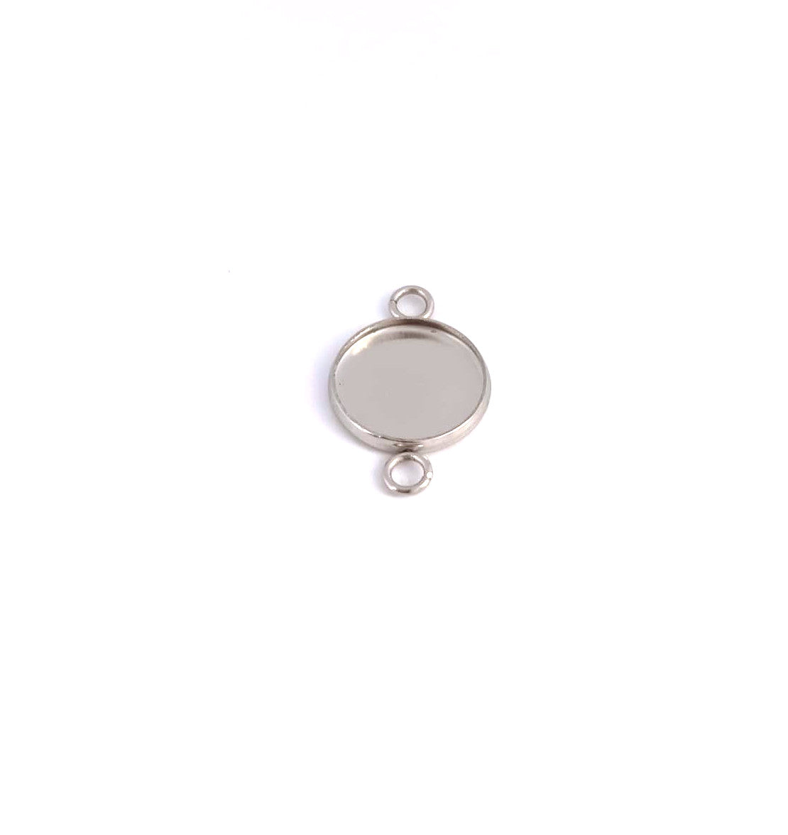 Intercalaire pour cabochon acier inox argenté 304 - 18 mm
