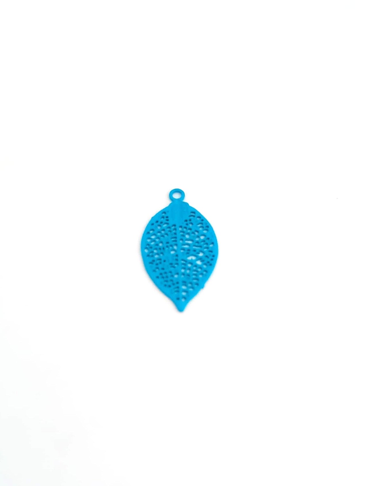 Breloque filigrane feuille - 19x10 mm
