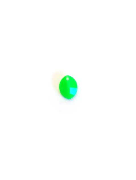 Breloque ovale en acrylique - 11x9mm