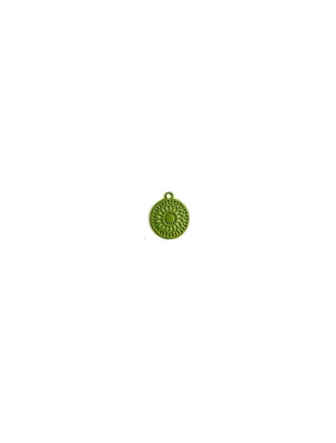 Breloque filigrane ronde - 10x8 mm