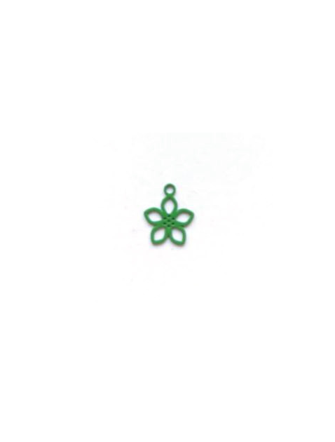 Breloque filigrane fleur - 9x7 mm
