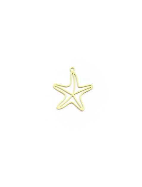 perlesetcreationbijoux-breloque-filigrane-etoile-de-mer-verte