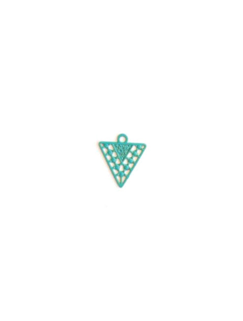 Breloque filigrane triangle - 12x10 mm