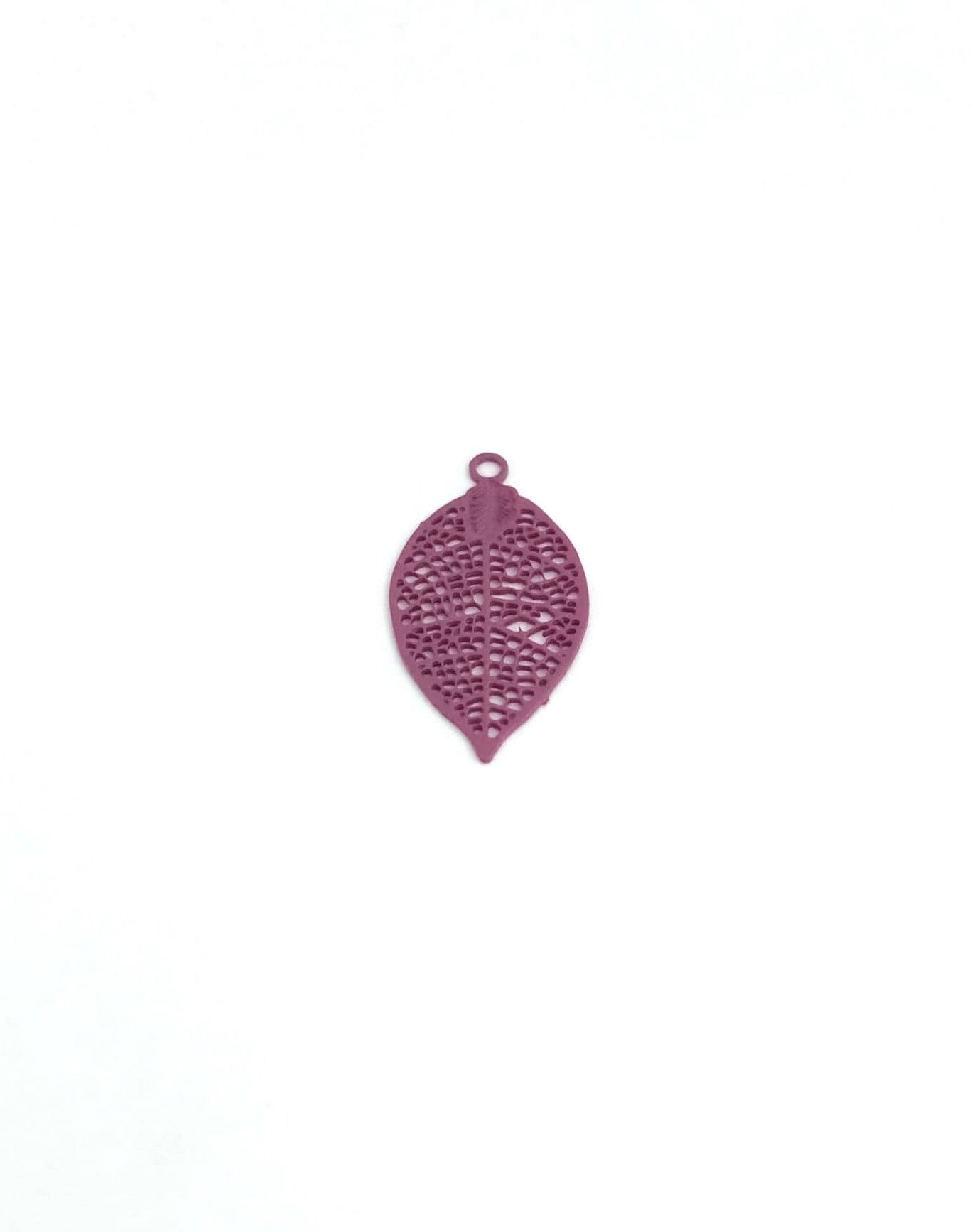 Breloque filigrane feuille - 19x10 mm