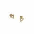 Perlesetcreationbijoux - Clous d'oreilles triangle acier inoxydable doré 
