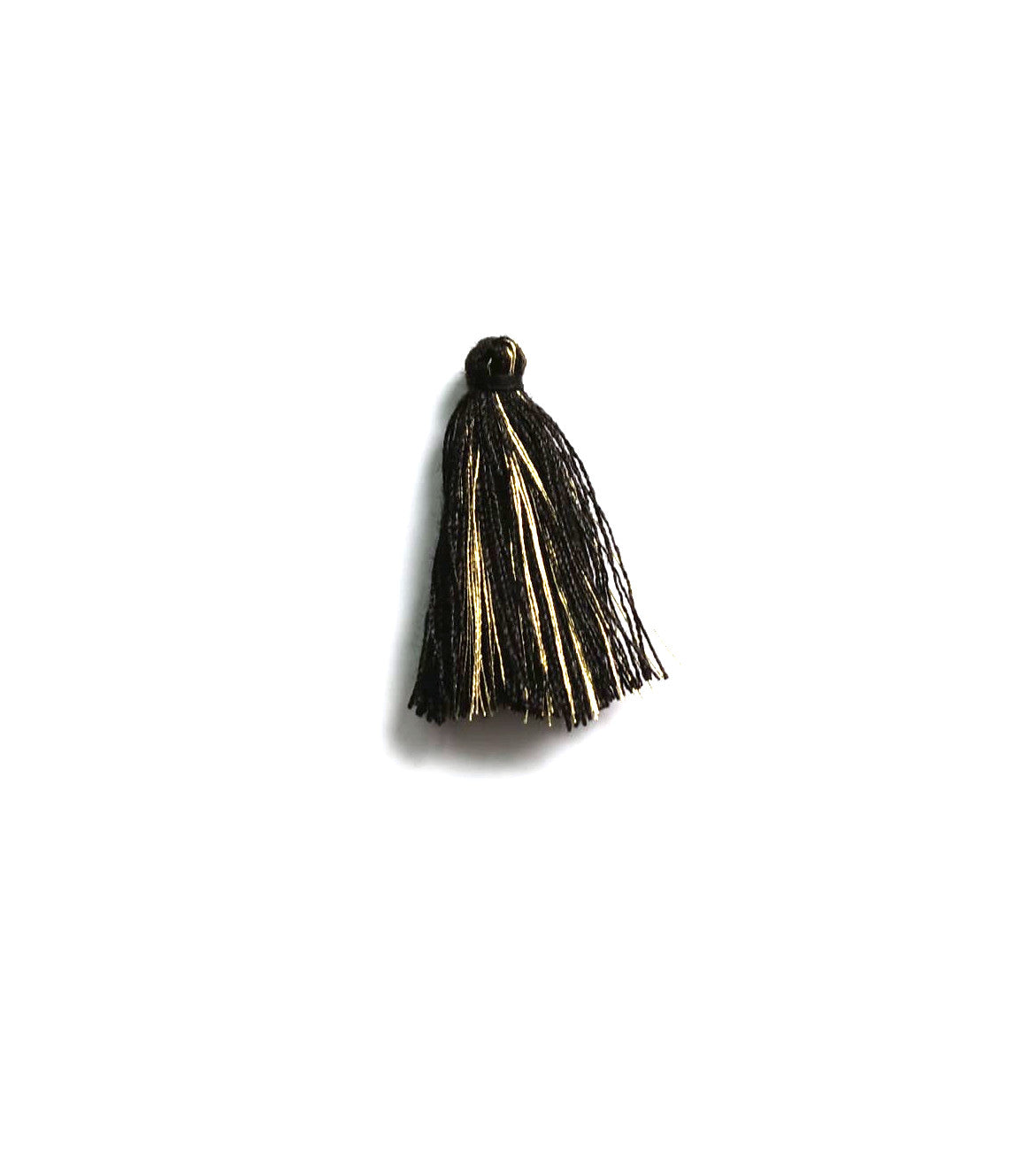 Pompon bicolore doré - 30mm