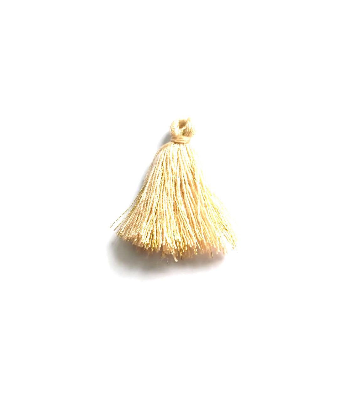 Pompon bicolore doré - 30mm