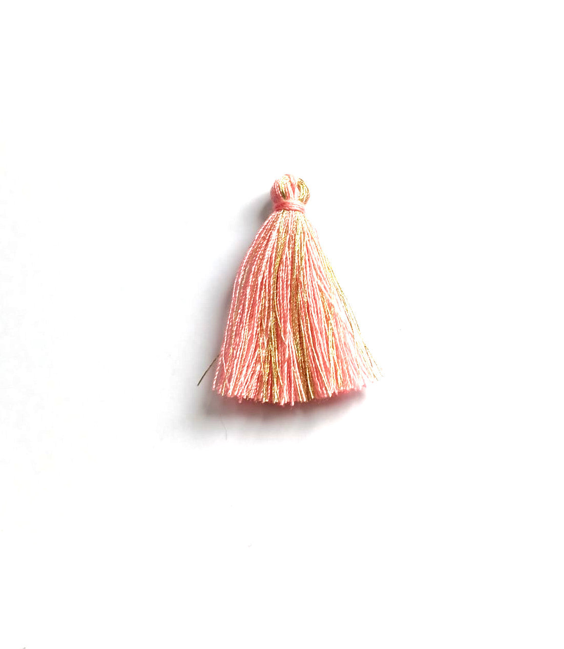 Pompon bicolore doré - 30mm