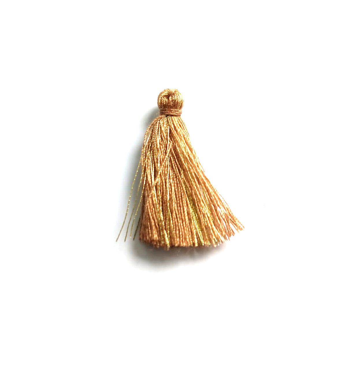 Pompon bicolore doré - 30mm