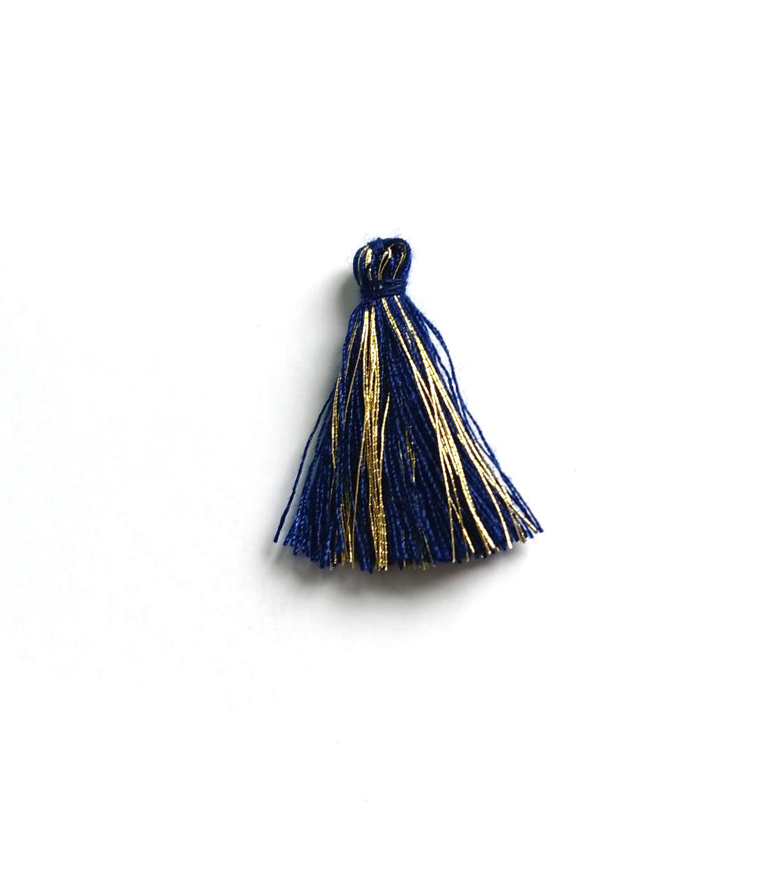 Pompon bicolore doré - 30mm