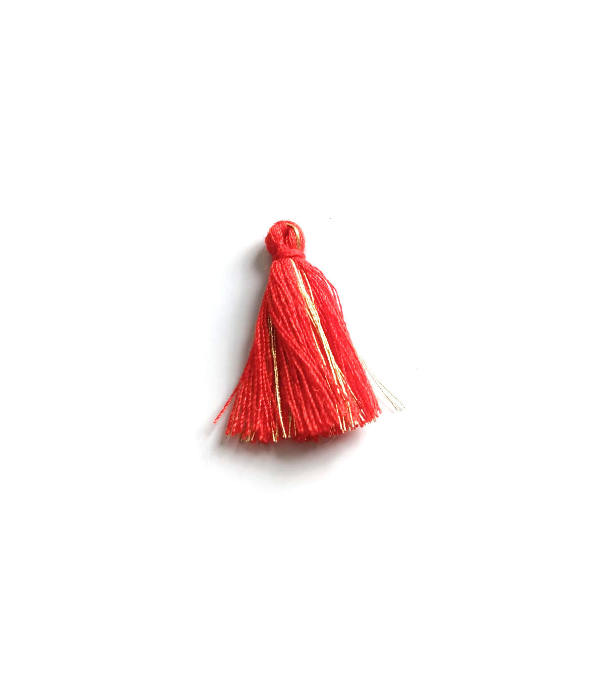 Pompon bicolore doré - 30mm