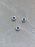perlesetcreationbijoux - perle lettre B en acrylique blanc et noir de 7 mm