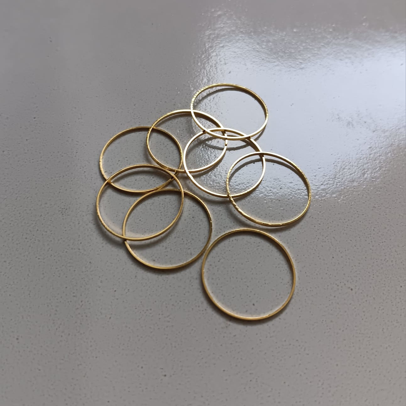 perlesetcreationbijoux - anneaux intercalaires en laiton doré de 20 mm