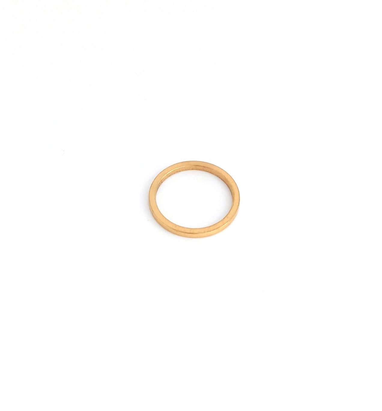 Anneau intercalaire acier inox doré 304 - 12 mm