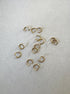 perlesetcreationbijoux - anneaux de jonction ouverts en acier inoxydable 304 doré PVD 18K de 6x0,8 mm